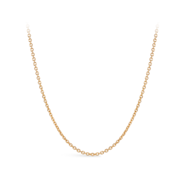 Cable Link Chain Necklace in 18ct Rose Gold Hardy Brothers Jewellers