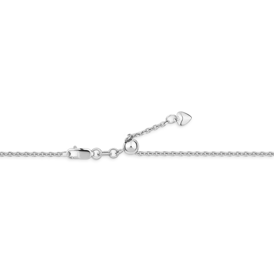 500mm Cable Link Chain Necklace in 18ct White Gold Hardy Brothers Jewellers