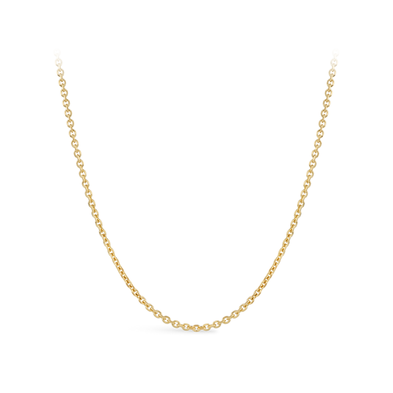 500mm Cable Link Chain Necklace in 18ct Yellow Gold Hardy Brothers Jewellers