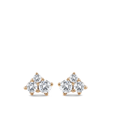 Ear Party Cluster Diamond Stud Earrings in 18ct Rose Gold Hardy Brothers Jewellers