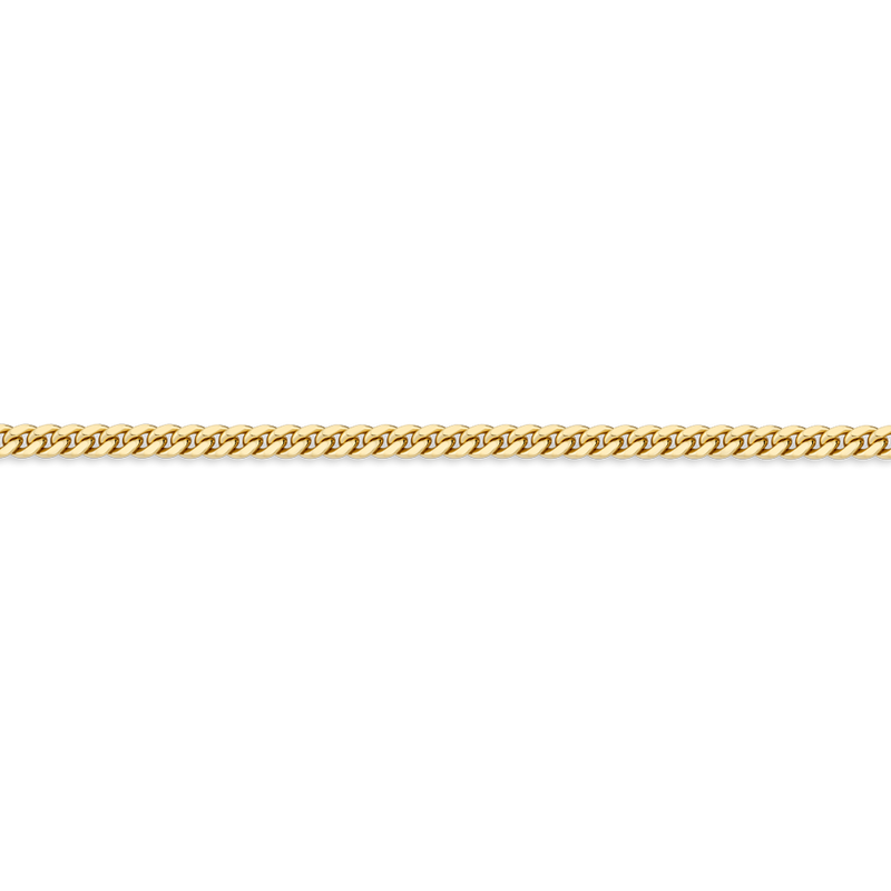 190mm Miami Link Chain Bracelet in 18ct Yellow Gold Hardy Brothers Jewellers
