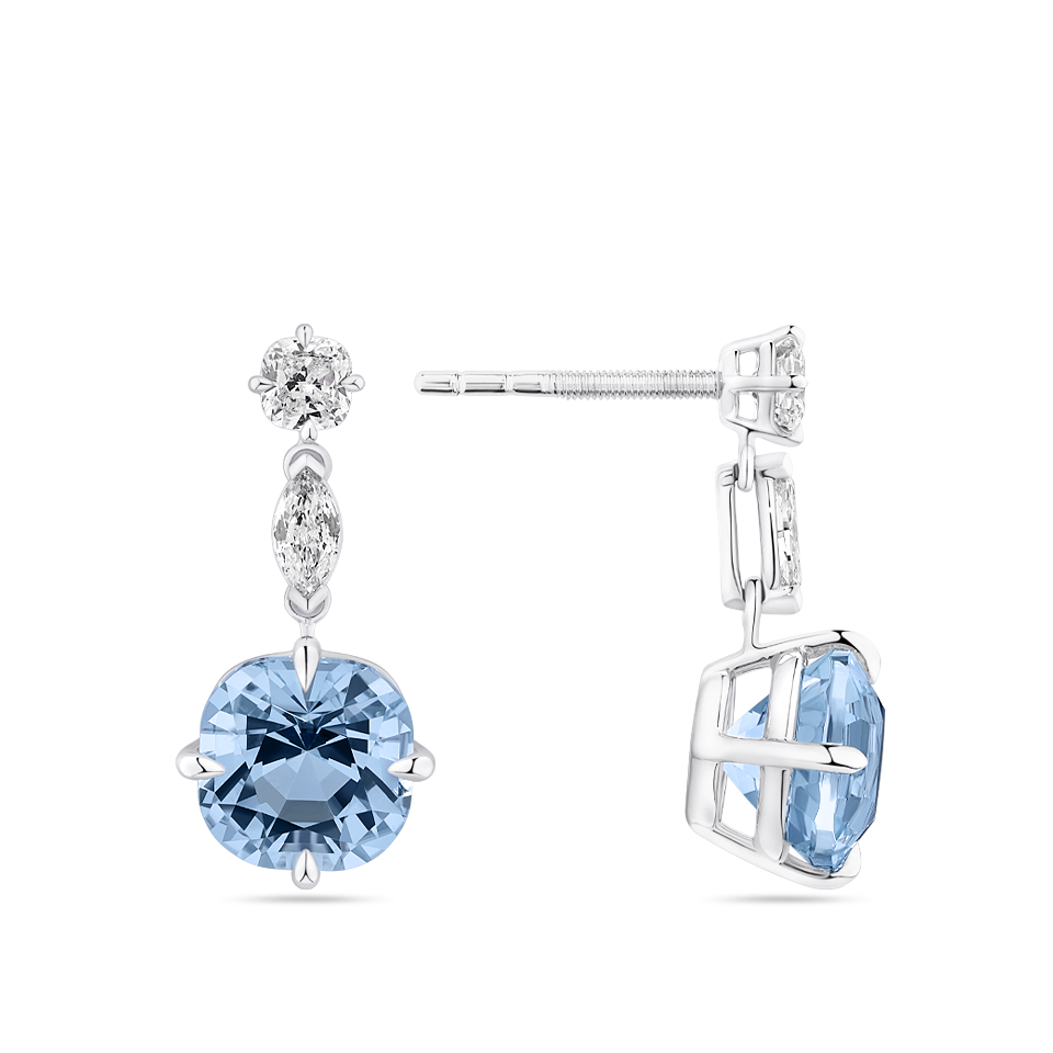 Cushion clearance drop earrings