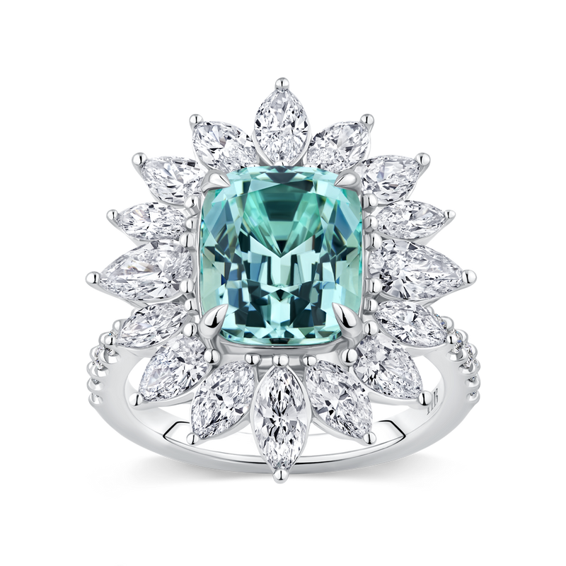 Blue halo ring deals