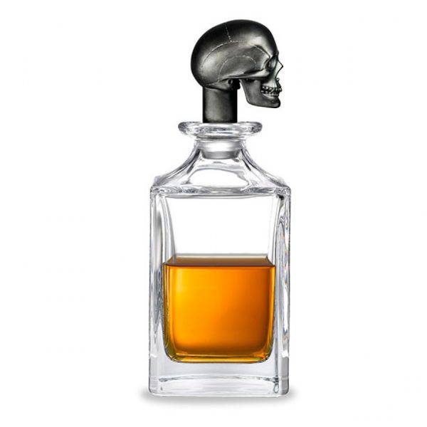 Deakin & Francis Black Skull Crystal Decanter Deakin & Francis