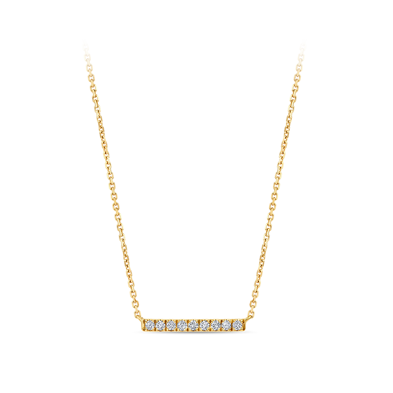 Bar necklace with online stones
