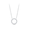 Circle Diamond Necklace 18ct White Gold Hardy Brothers Jewellers