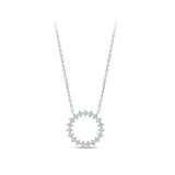 Circle Diamond Necklace 18ct White Gold Hardy Brothers Jewellers