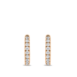 Ear Party Diamond Huggie Earrings in 18ct Rose Gold Hardy Brothers Jewellers
