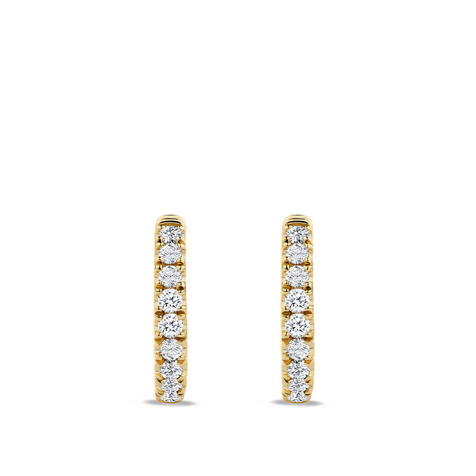 Ear Party Diamond Huggie Earrings in 18ct Yellow Gold Hardy Brothers Jewellers