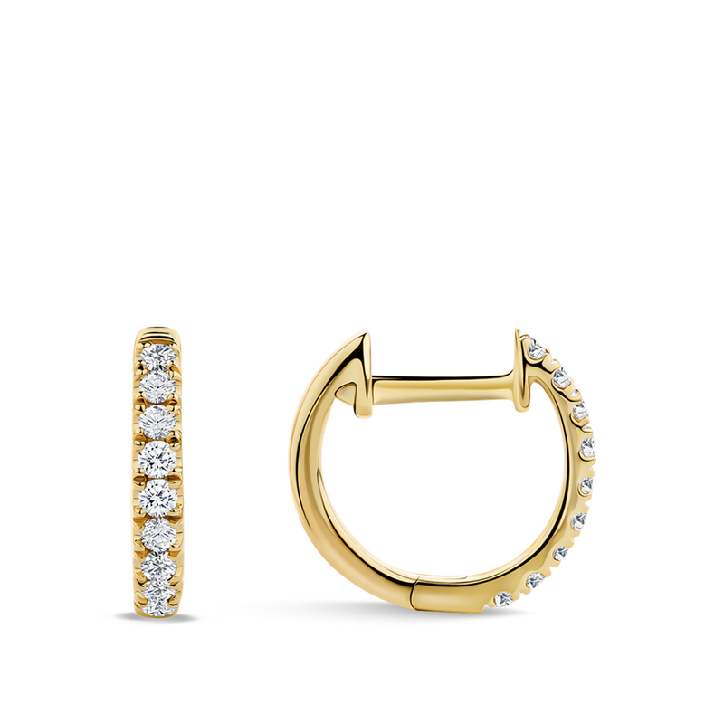 Ear Party Diamond Huggie Earrings in 18ct Yellow Gold Hardy Brothers Jewellers