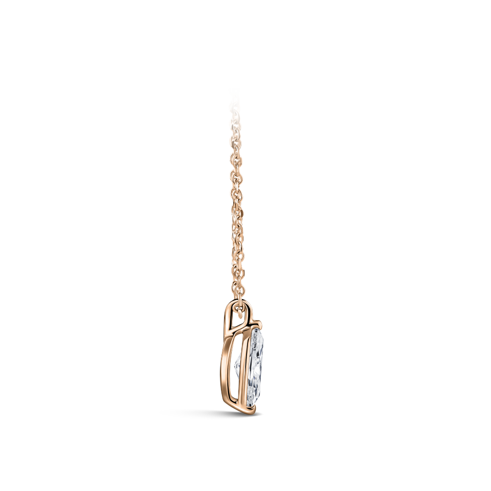 0.25ct Marquise Cut Diamond Pendant in 18ct Rose Gold Hardy Brothers Jewellers