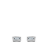 Ear Party Baguette Cut Diamond Stud Earrings in 18ct White Gold Hardy Brothers Jewellers