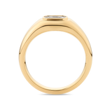 Multi-set Emerald Shape Diamond Ring made in 18ct Yellow Gold Hardy Brothers Jewellers