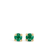 Ear Party Emerald Stud Earrings in 18ct Yellow Gold Hardy Brothers Jewellers