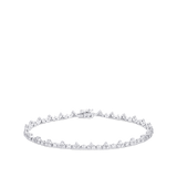 3.10 Carat Fancy Pattern Diamond Tennis Bracelet in 18ct White Gold Hardy Brothers Jewellers