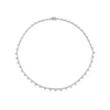 8.01 Carat Fancy Pattern Diamond Tennis Necklace in 18ct White Gold Hardy Brothers Jewellers