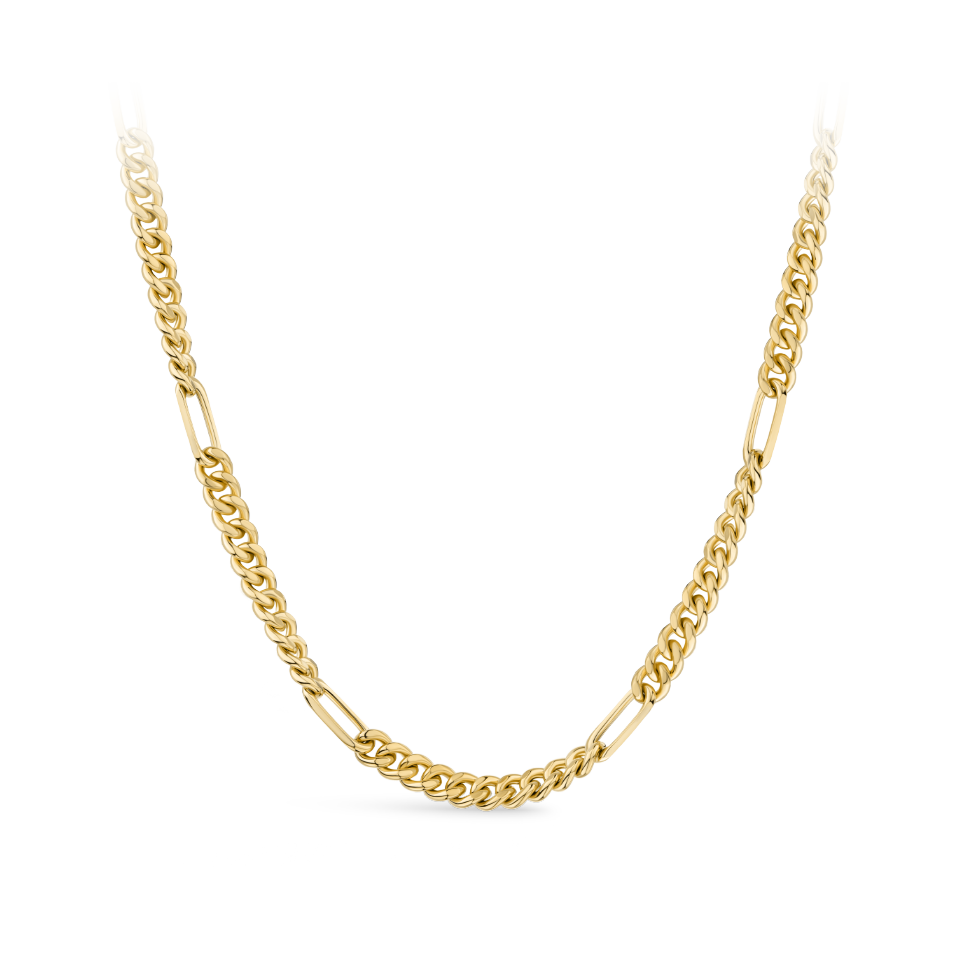 Figaro Chain in 18ct Yellow Gold Hardy Brothers Jewellers