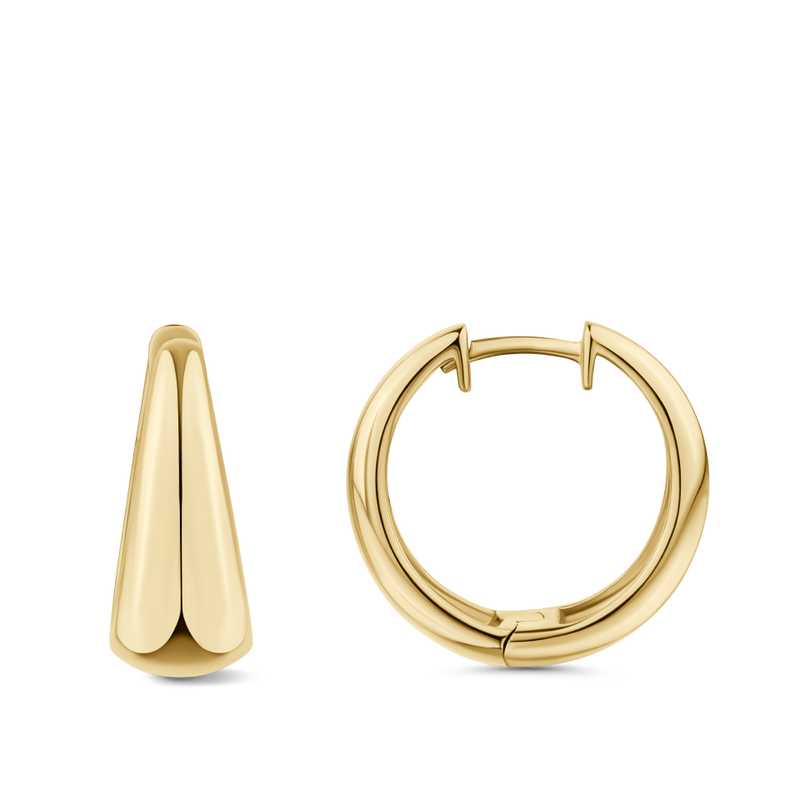 Graduated Huggie Earrings in 18ct Yellow Gold Hardy Brothers Jewellers