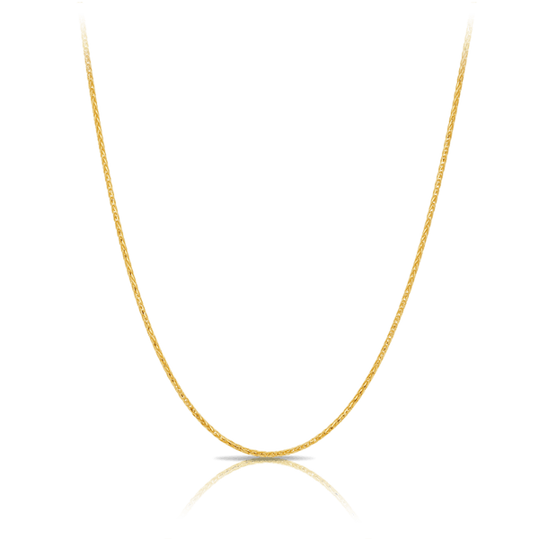 Wheat Chain Necklace in 18ct Yellow Gold Hardy Brothers Jewellers