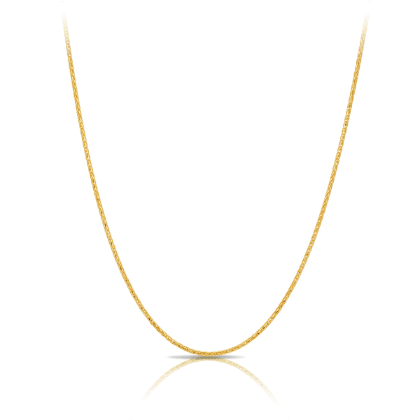 Wheat Chain Necklace in 18ct Yellow Gold Hardy Brothers Jewellers