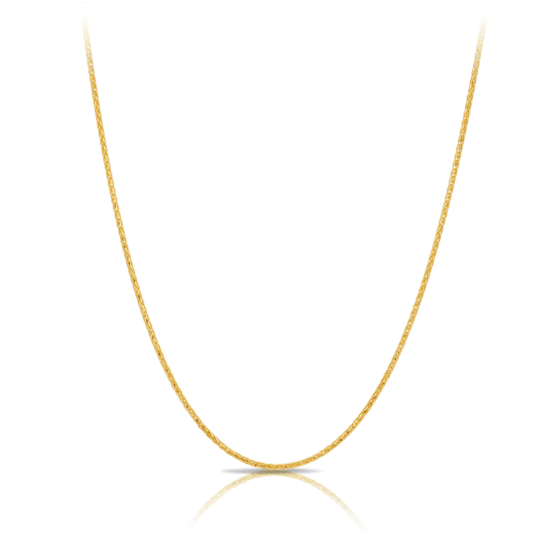 Wheat Chain Necklace in 18ct Yellow Gold Hardy Brothers Jewellers