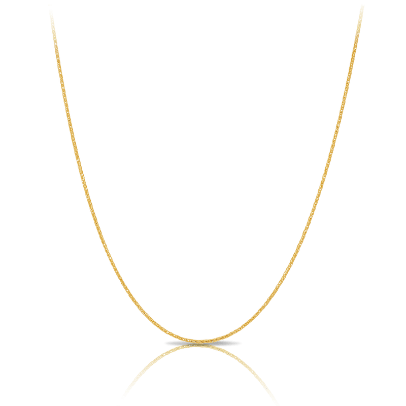 Wheat Chain Necklace in 18ct Yellow Gold Hardy Brothers 