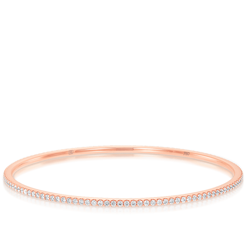 Rose gold diamond bangle 2025 bracelet