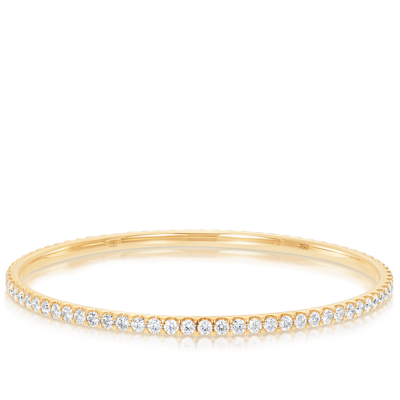 Quintessential 5.00 Carat Diamond Bangle in 18ct Yellow Gold Hardy Brothers 