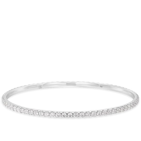 Quintessential 5.00 Carat Diamond Bangle in 18ct White Gold Hardy Brothers Jewellers