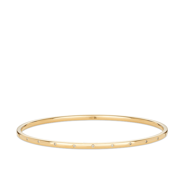 Quintessential Diamond Bangle in 18ct Yellow Gold Hardy Brothers 