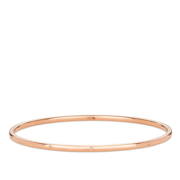 Quintessential Diamond Bangle in 18ct Rose Gold Hardy Brothers 