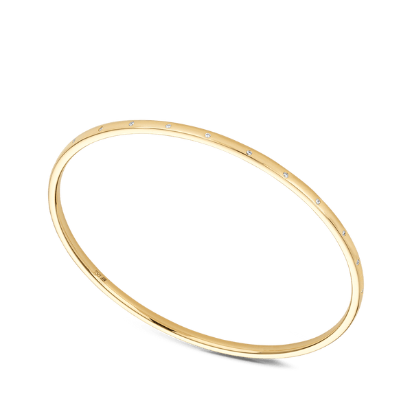 Quintessential Diamond Bangle in 18ct Yellow Gold Hardy Brothers 