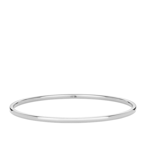 Quintessential Gold Bangle in 18ct White Gold Hardy Brothers Jewellers