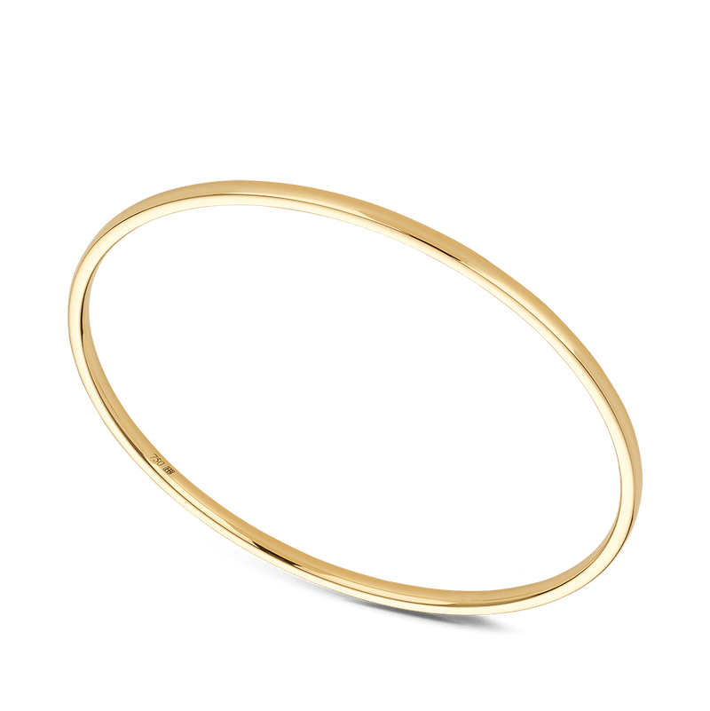 Quintessential Gold Bangle in 18ct Yellow Gold Hardy Brothers 