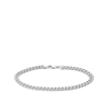 Miami Link Bracelet in 18ct White Gold Hardy Brothers 