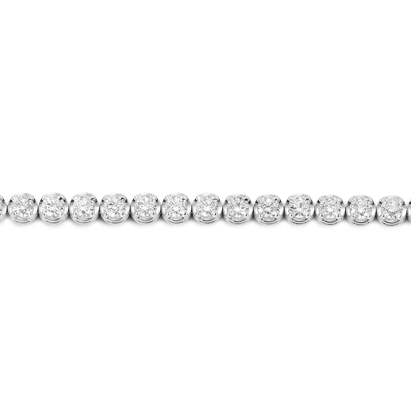 7.00 Carat Diamond Tennis Bracelet in 18ct White Gold Hardy Brothers 