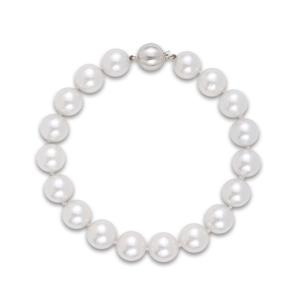 Australian South Sea Pearl Bracelet in 18ct White Gold Hardy Brothers Jewellers