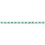 Emerald and Diamond Tennis Bracelet Hardy Brothers Jewellers