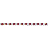 Ruby and Diamond Tennis Bracelet in 18ct Yellow GoldHardy Brothers Jewellers