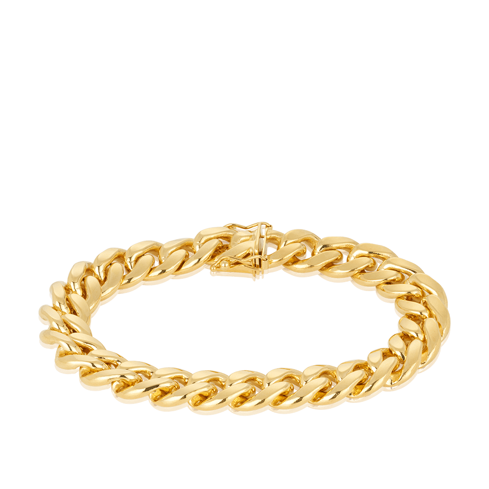 Curb Link Bracelet in 18ct Yellow Gold – Hardy Brothers Jewellers