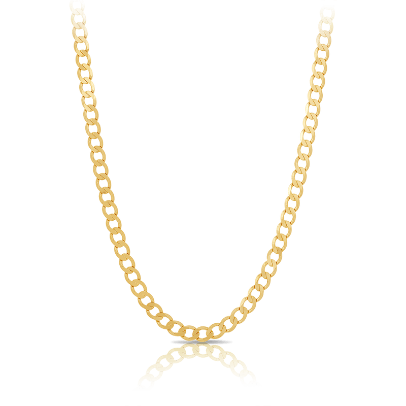 Curb Link Chain Necklace in 18ct Yellow Gold  Hardy Brothers 