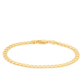 Curb Link Chain Bracelet in 18ct Yellow Gold Hardy Brothers 