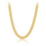 Miami Link Chain Necklace in 18ct Yellow Gold Hardy Brothers 