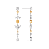 Vault 5.40 Carat Yellow and White Diamond Drop Earrings Hardy Brothers 