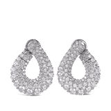 5.52 Carat Croissant Diamond Drop Earrings in 18ct White Gold Hardy Brothers 