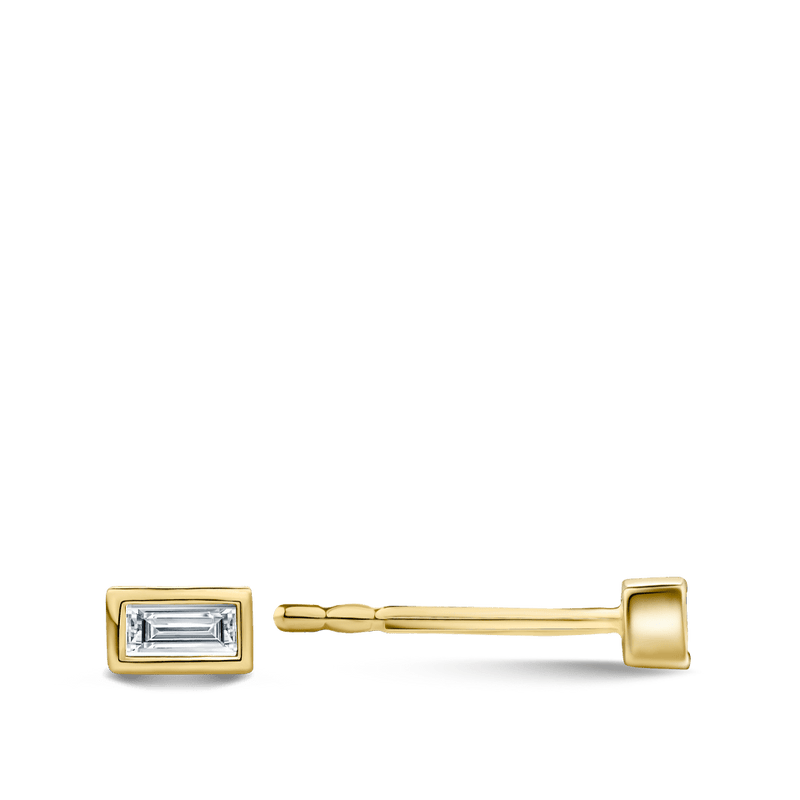 Baguette diamond earrings mens deals