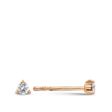 Ear Party 3 Claw Diamond Stud Earrings in 18ct Rose Gold Hardy Brothers 