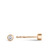 Ear Party Bezel Set Diamond Stud Earrings in 18ct Rose Gold Hardy Brothers 