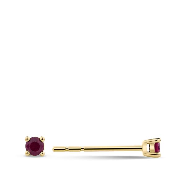 Ear Party Ruby Stud Earrings in 18ct Yellow Gold Hardy Brothers 