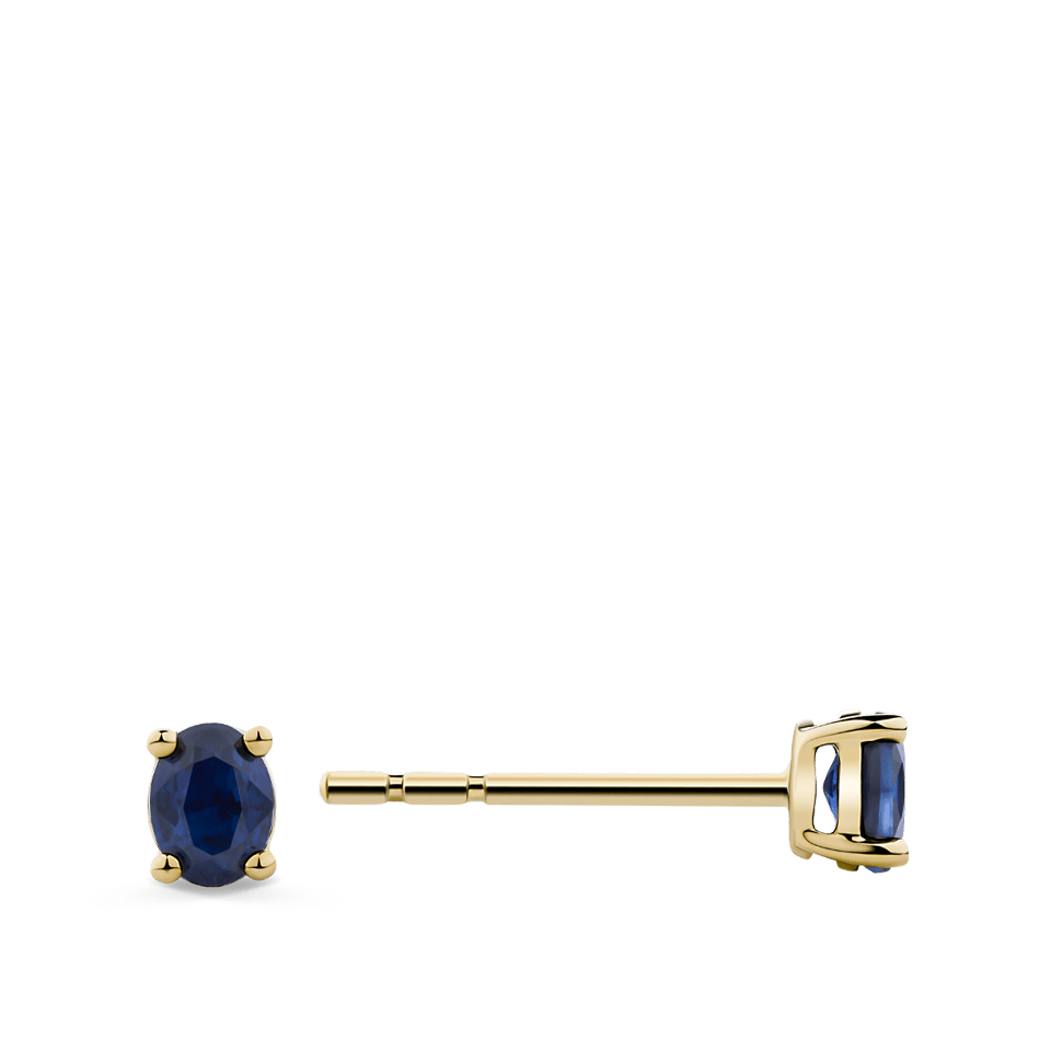 Ear Party Sapphire Stud Earrings in 18ct Yellow Gold Hardy Brothers 